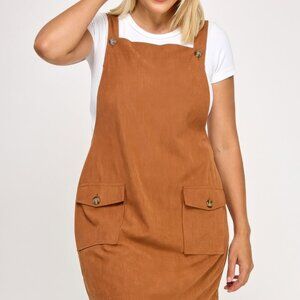 New Plus Size Corduroy Overall Dress Size 1X